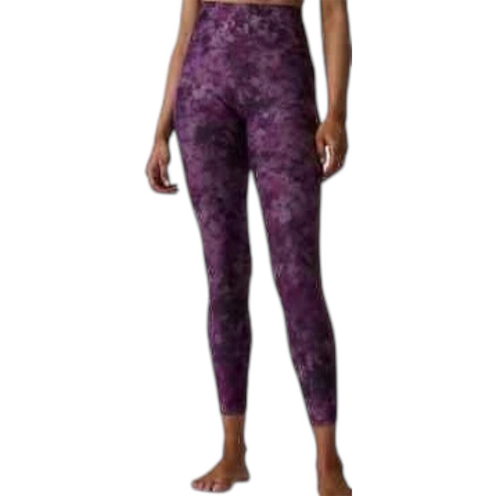 Athleta Salutation Stash Pocket II 7/8 Tight UPF 50+ Galaxy Space Purple XS